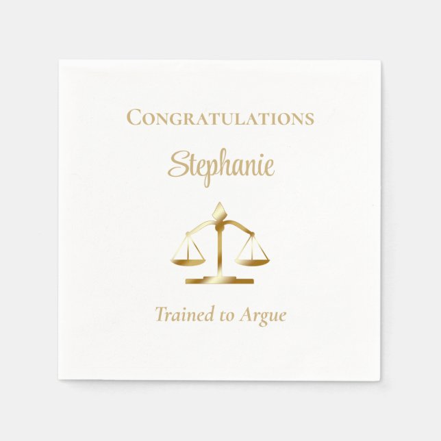 Servilleta De Papel Abogado | Abogados capacitados para Argar a Na (Anverso)