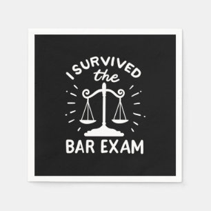 Servilleta De Papel Abogado Sobrevivió Al Examen De Bar