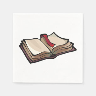 Servilleta De Papel Abra las servilletas de papel del libro