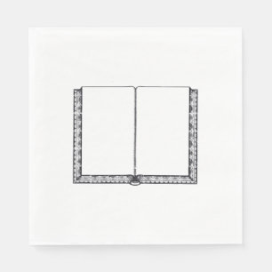 Servilleta De Papel Abrir libro (páginas en blanco)