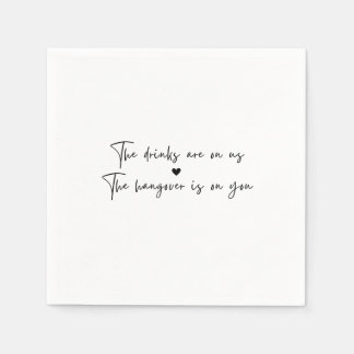 Servilleta De Papel Abrir servilletas de bar para Boda o Fiesta