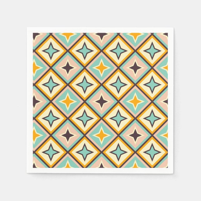 Servilleta De Papel Abstract geometric pattern with diamond shapes (Anverso)