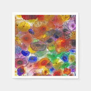 Servilleta De Papel Abstract Luces Florales