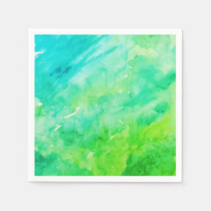 Servilleta De Papel Abstract Watercolor Tie Dye Neon