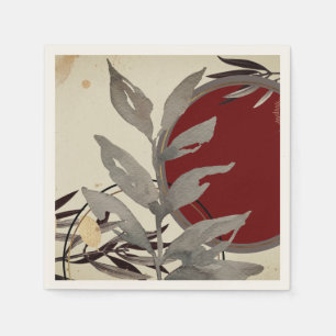 Servilleta De Papel Abstracto artístico de Borgoña