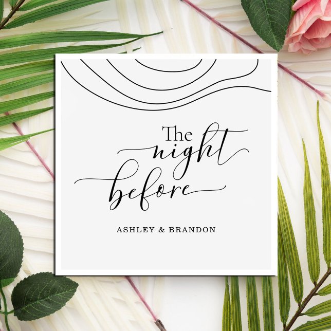 Servilleta De Papel Abstracto de guion mínimo Servilletas la noche ant (Subido por el creador)