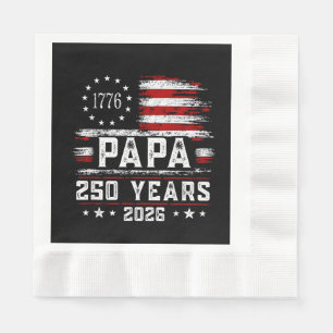 Servilleta De Papel Abuelo Americano Bandera 250 Años 4 de Julio Gran