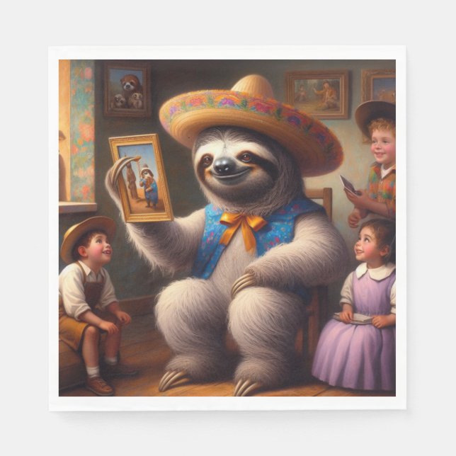 Servilleta De Papel Abuelo de Sloth (Anverso)