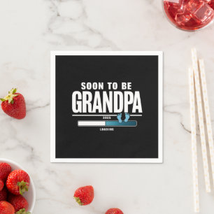 Servilleta De Papel Abuelo Pronto Será Abuelo EST. 2025 Nuevo Abuelo