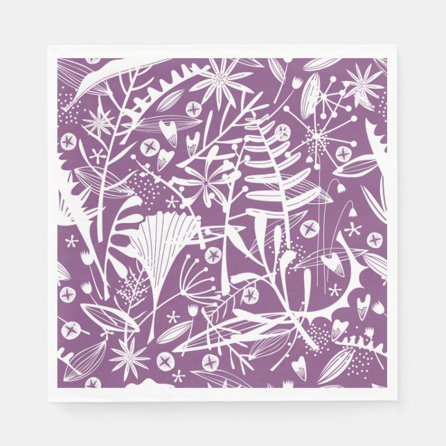Servilleta De Papel Abundance Botanical Berry Fiesta Napkin (Anverso)