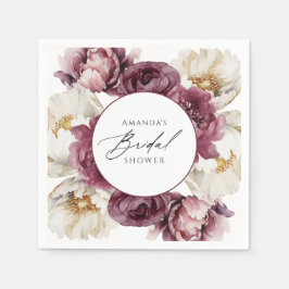 Servilleta De Papel Abundancia Rusa Floral Ducha Bridal