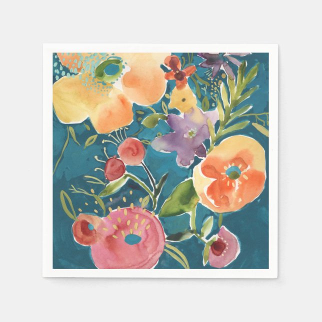 Servilleta De Papel Abundant Florals I (Anverso)