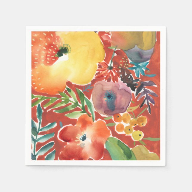 Servilleta De Papel Abundant Florals III (Anverso)