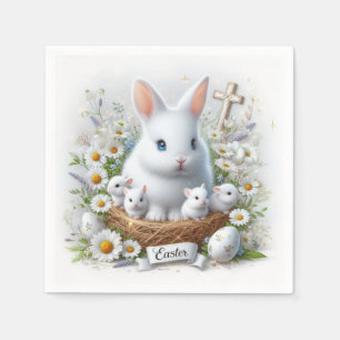 Servilleta De Papel Abundantes de Pascua con bebés, huevos, maricones