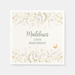 Servilleta De Papel Abundantes Fiestas del Jardín Floral