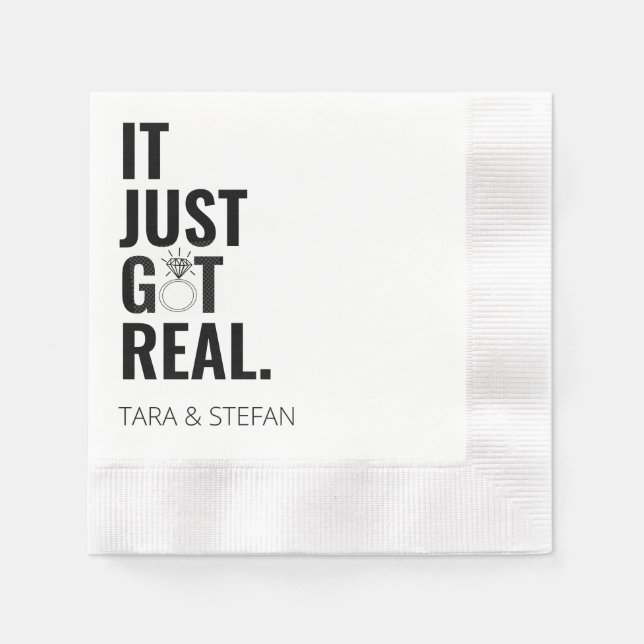 Servilleta De Papel ACABA DE CONSEGUIR UNAS Napkins VERDADERAS (Anverso)