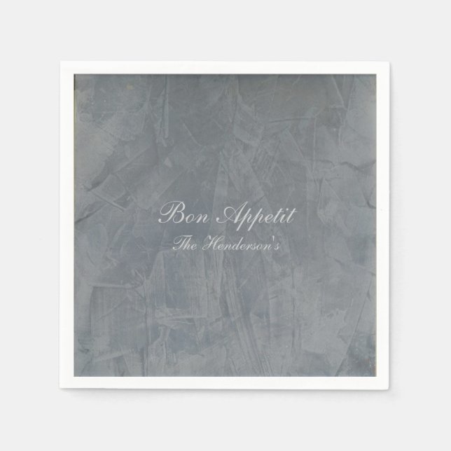 Servilleta De Papel Acabado Falso de Pizarra Toscana (Anverso)