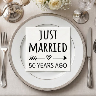 Servilleta De Papel Acaban de casarse hace 50 años I
