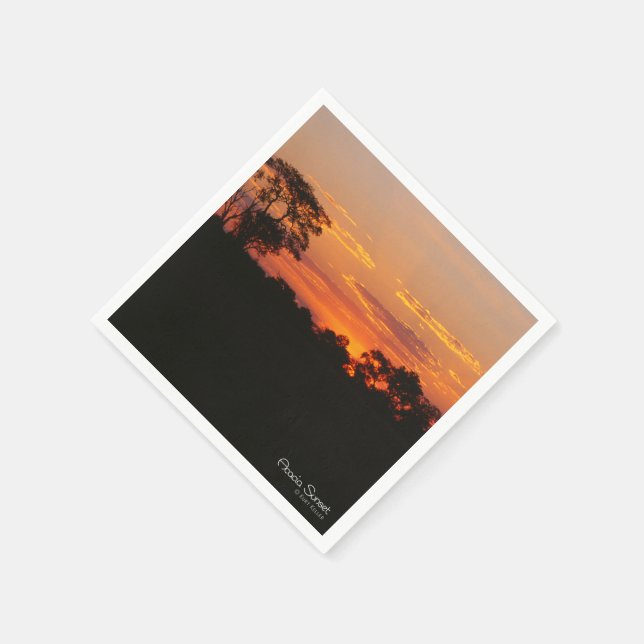 Servilleta De Papel Acacia Sunset (Borde)