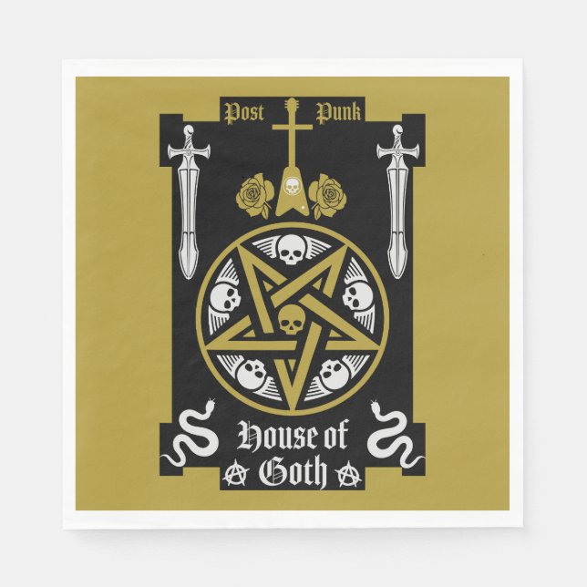 Servilleta De Papel Accesorios para Punk gótico (Anverso)