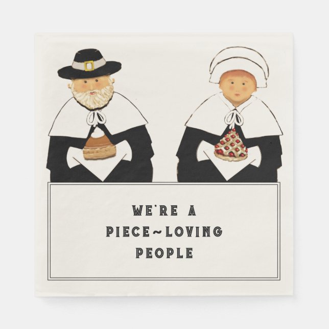 Servilleta De Papel Acción de Gracias Creativa (Anverso)