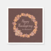 Acción de Gracias Personalizada | Hojas de cascada