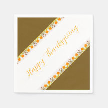 Acentuado con toallas de patrón Naranja