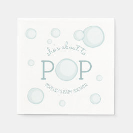 Servilleta De Papel Acerca de Pop Bubbles Baby Shower