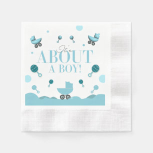 Servilleta De Papel Acerca de un niño Baby Shower Invitar bolsa de reg