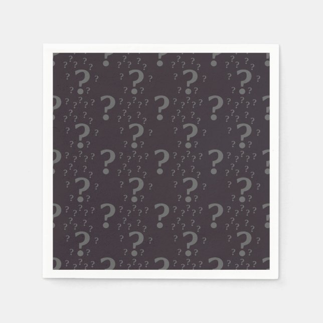 Servilleta De Papel Acertijo de signo de interrogación misterio rompec (Anverso)