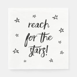 Servilleta De Papel Actitud, objetivos, amor, sueños Cita motivacional