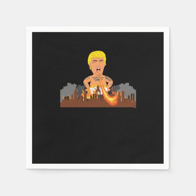 Servilleta De Papel Activista anti Trump Libertad Política Comunismo (Anverso)