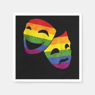 Servilleta De Papel Actriz gay LGBT de teatro Rainbow