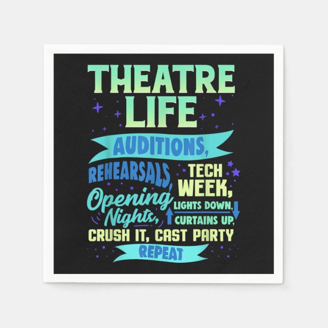 Servilleta De Papel Actriz Nerd Actor Musical Acter Spian (Anverso)