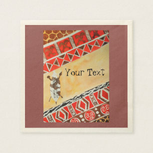 Servilleta De Papel acuarela Africano-inspirada