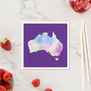Servilleta De Papel Acuarela Australia