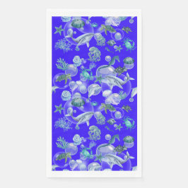 Servilleta De Papel Acuarela bajo el mar