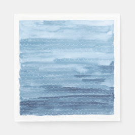 Servilleta De Papel Acuarela bajo las toallas de papel marino