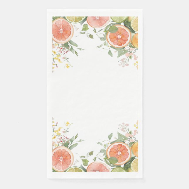 Servilleta De Papel Acuarela Baño Invitado Toalla De Mano Desechable (Anverso)