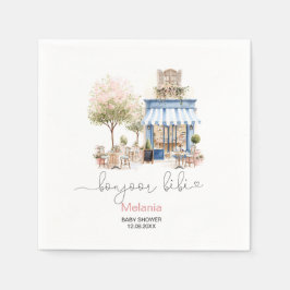 Servilleta De Papel Acuarela bonjoor bebe fiesta de bebé Plato de