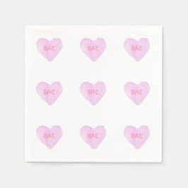 Servilleta De Papel Acuarela Convo Heartz Bae Napkins
