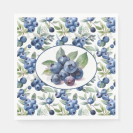 Servilleta De Papel Acuarela Cuate Blueberries
