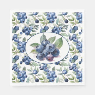 Servilleta De Papel Acuarela Cuate Blueberries