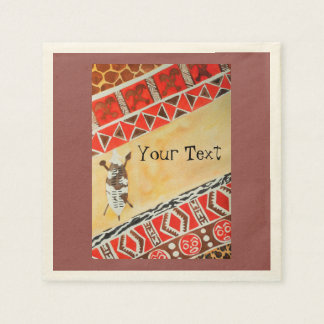 Servilleta De Papel acuarela de inspiración africana