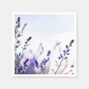 Servilleta De Papel Acuarela de lavanda romántica