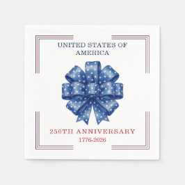 Servilleta De Papel Acuarela elegante del 250 cumpleaños de América