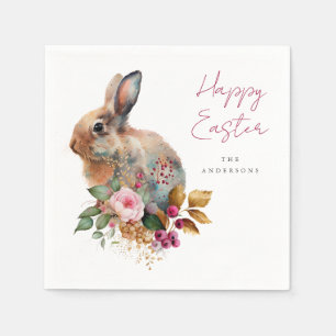 Servilleta De Papel Acuarela Floral Pascua