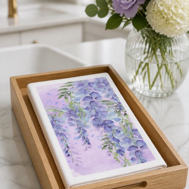 Servilleta De Papel Acuarela Floral Púrpura (Subido por el creador)