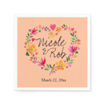 Acuarela Flores de Corazón Boda de Wreath | durazn