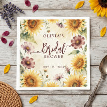 Acuarela Girasoles Floral Otoño Despedida de Solte